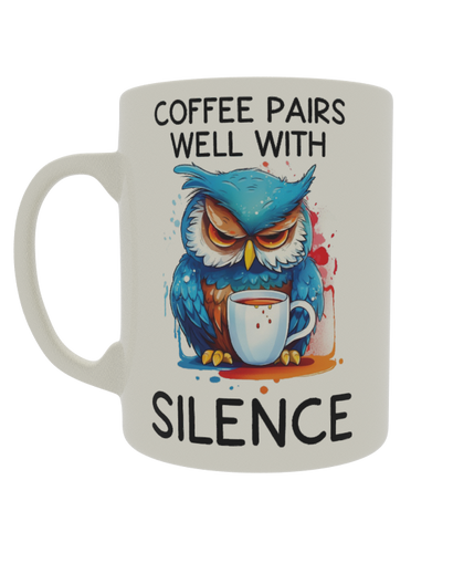 Coffee pairs well with Silence
