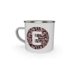 Letter - cheetah print - brown pink