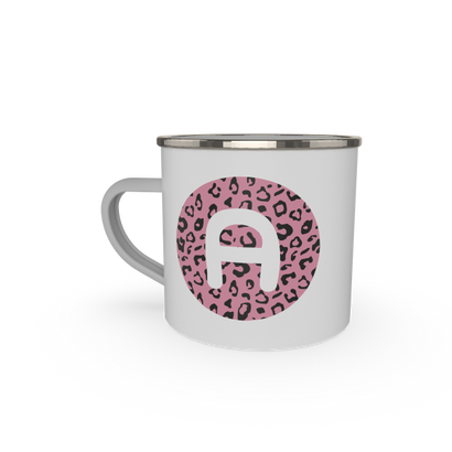 Letter - cheetah print - pink