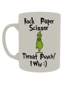 Rock, Paper, Scissor, Throat punch I win