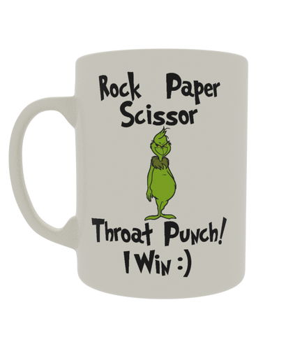 Rock, Paper, Scissor, Throat punch I win