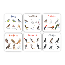 Bird Pun Coaster Pack