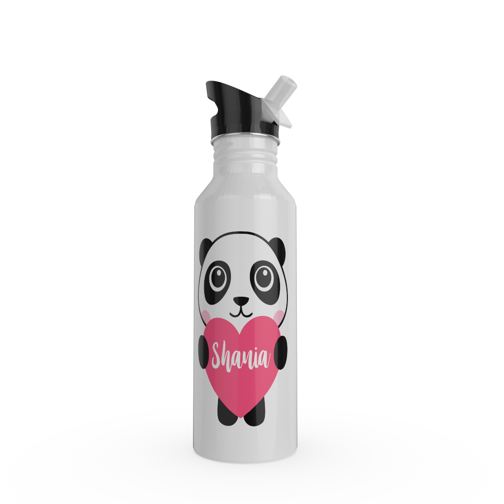 Panda holding heart