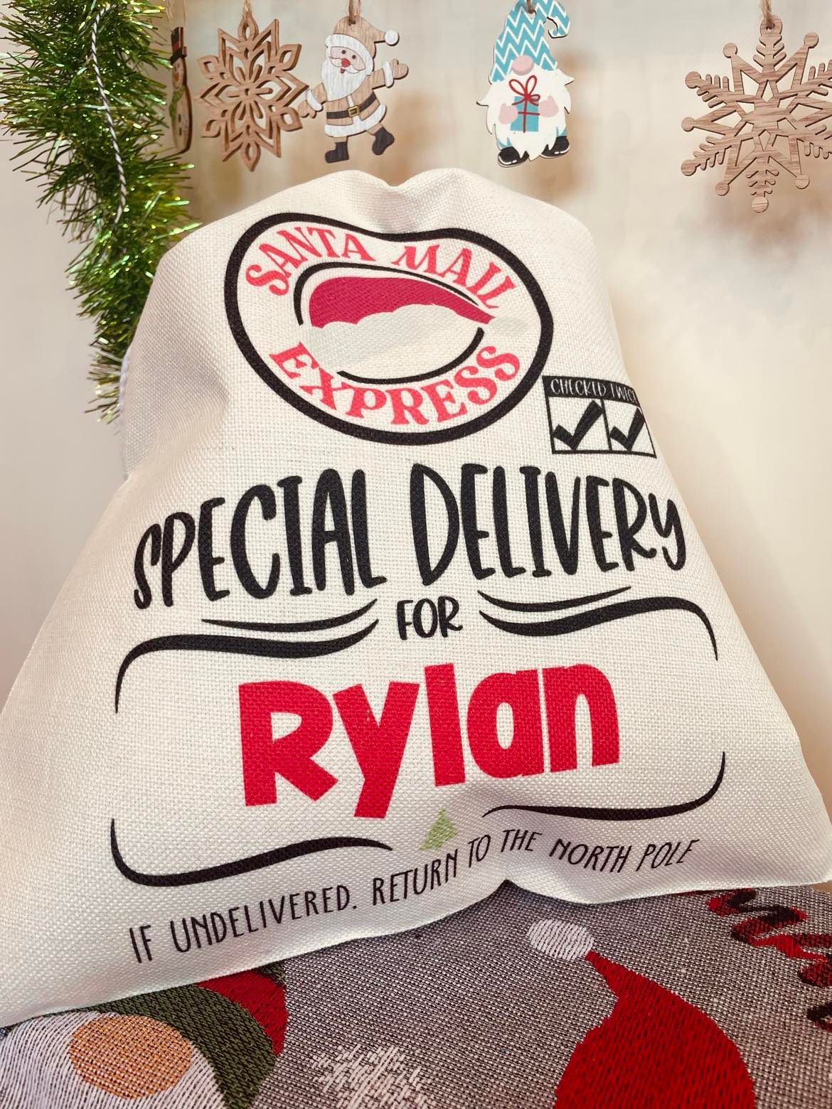 Santa Mail Express - Special Delivery for: .... If undelivered, return to the north pole