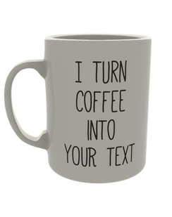 I turn coffee into