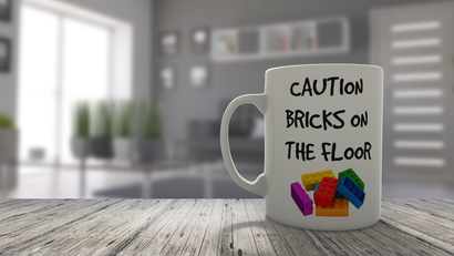 Caution bricks on the floor