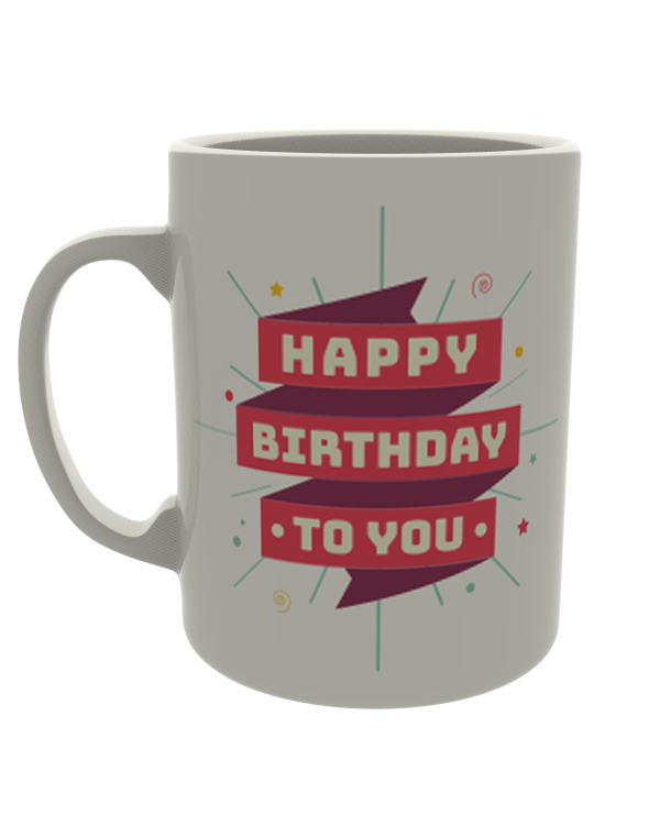 Happy Birthday To You (Ribbon Background)