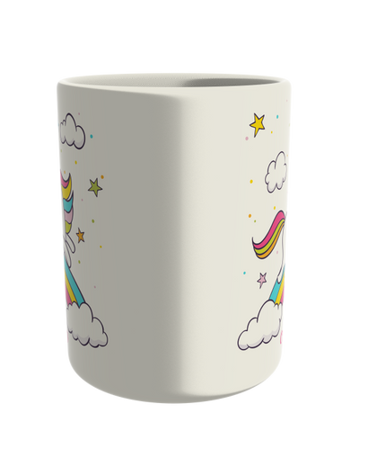 Unicorn jumping rainbow