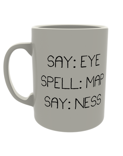 Say: Eye, Spell: MAP, Say: Ness