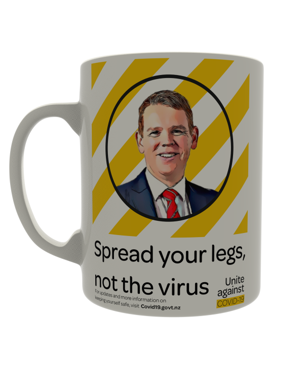 Spread your legs, not the virus (Chris design)