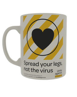 Spread your legs, not the virus (Heart design)