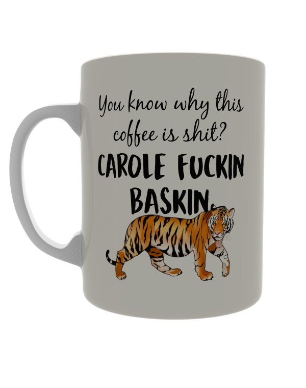 You know why this coffee is shit? Carole  fucking Baskin